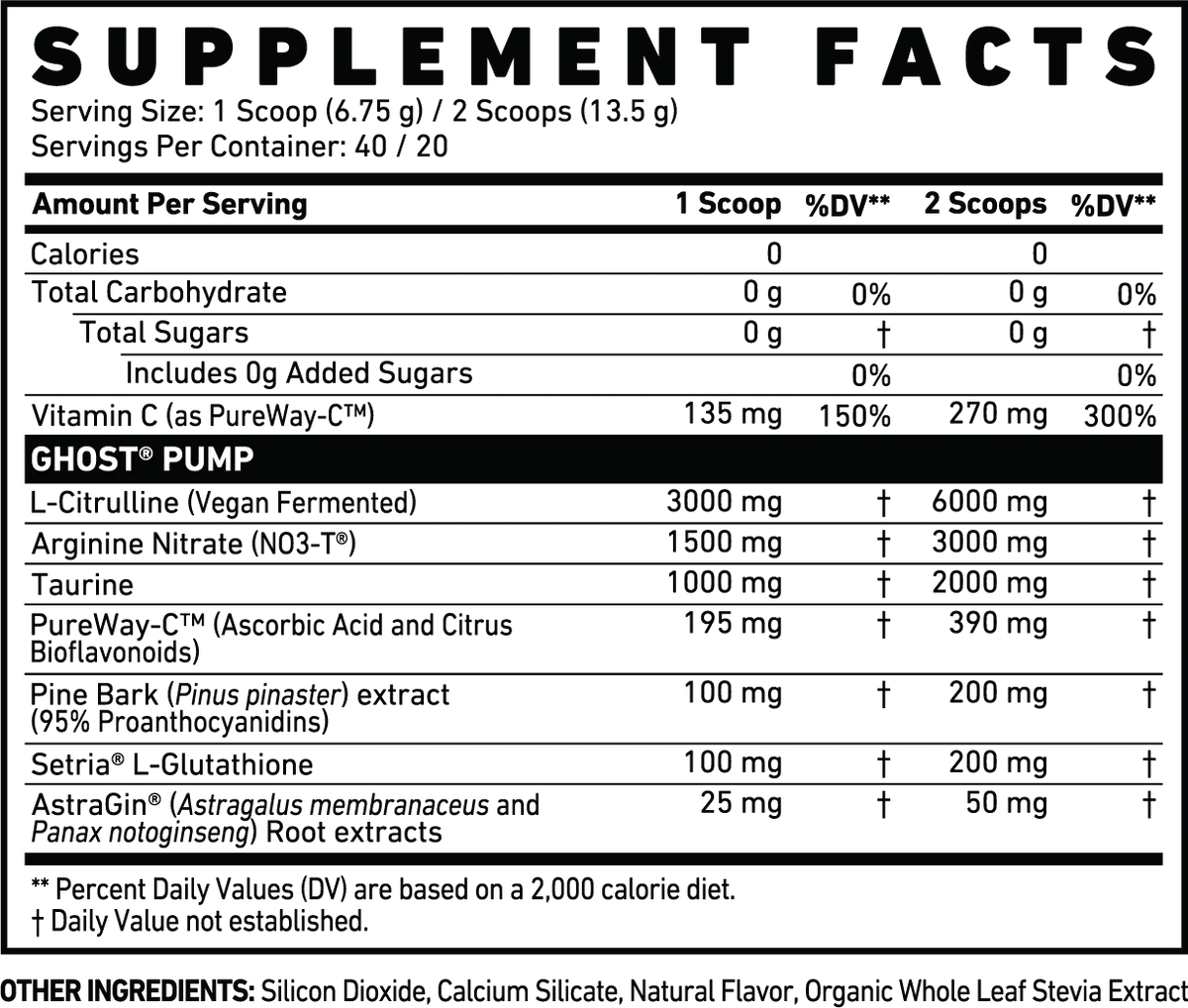 Ghost - Pump V2 40/20 Servings