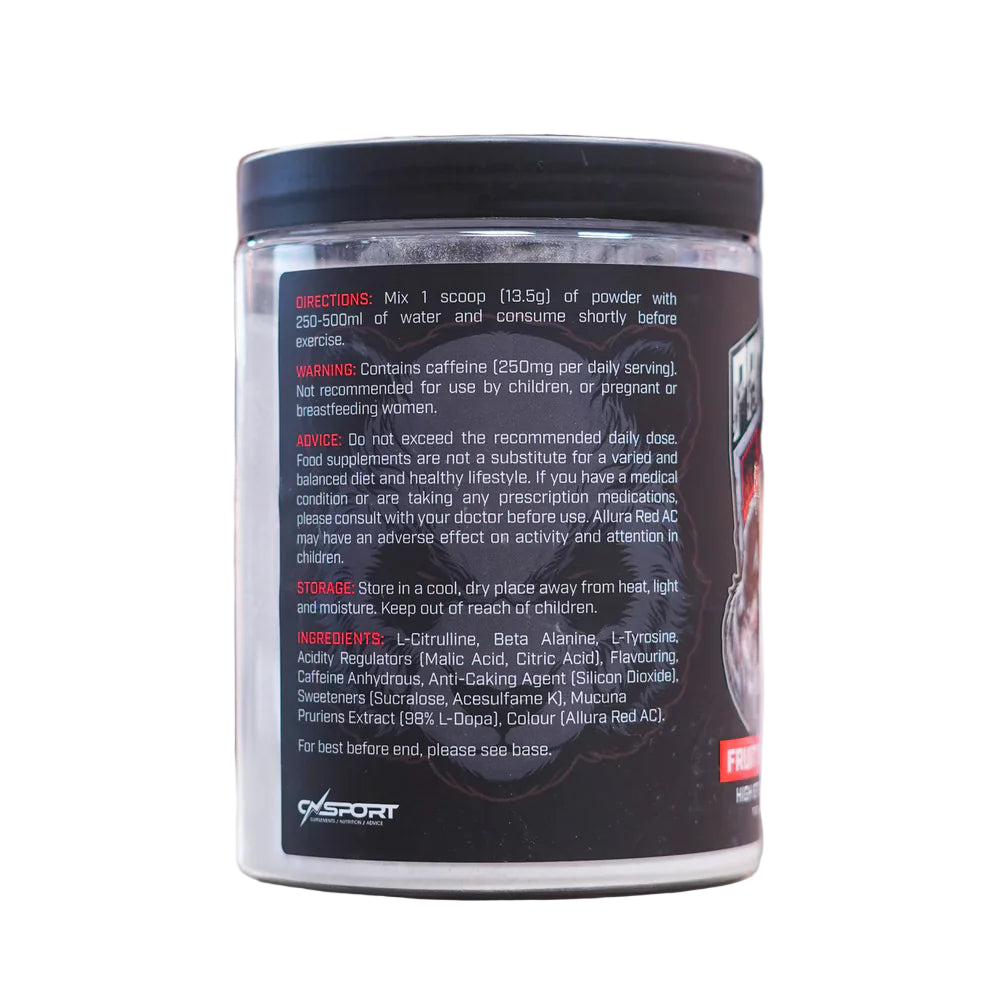 Pandamonium Pre Workout Side Tub