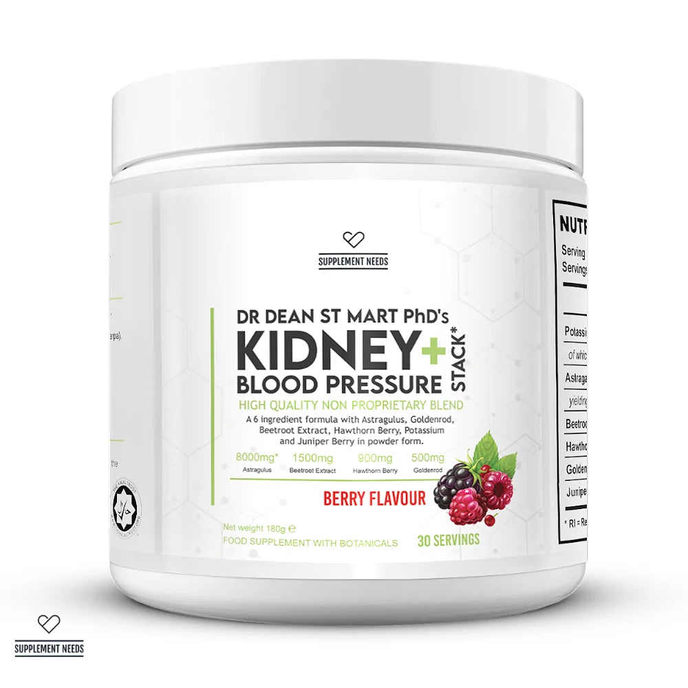 Supplement Needs Kidney & Blood Pressure Stack 180g - 30 Servings