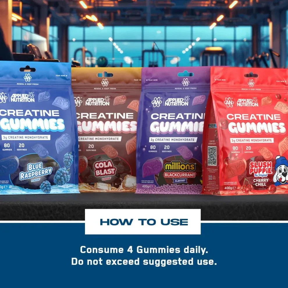 Applied Nutrition - Creatine Monohydrate Gummies – 3g Creatine, 80 Gummies