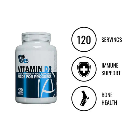 HR Labs - Vitamin D3 120 Servings