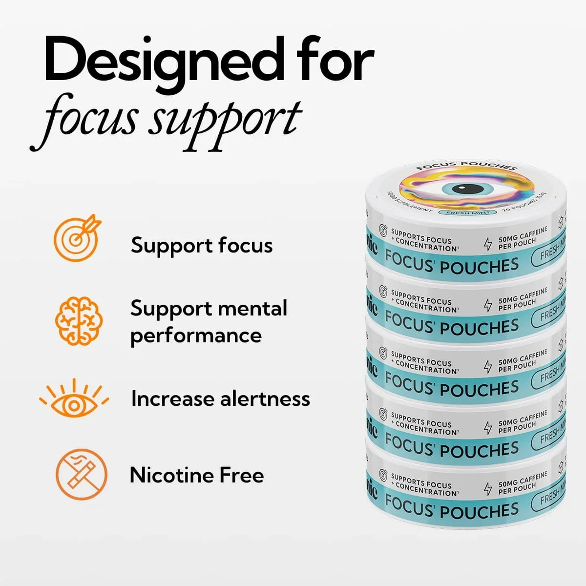Neutonic Focus Pouches - Fresh Mint