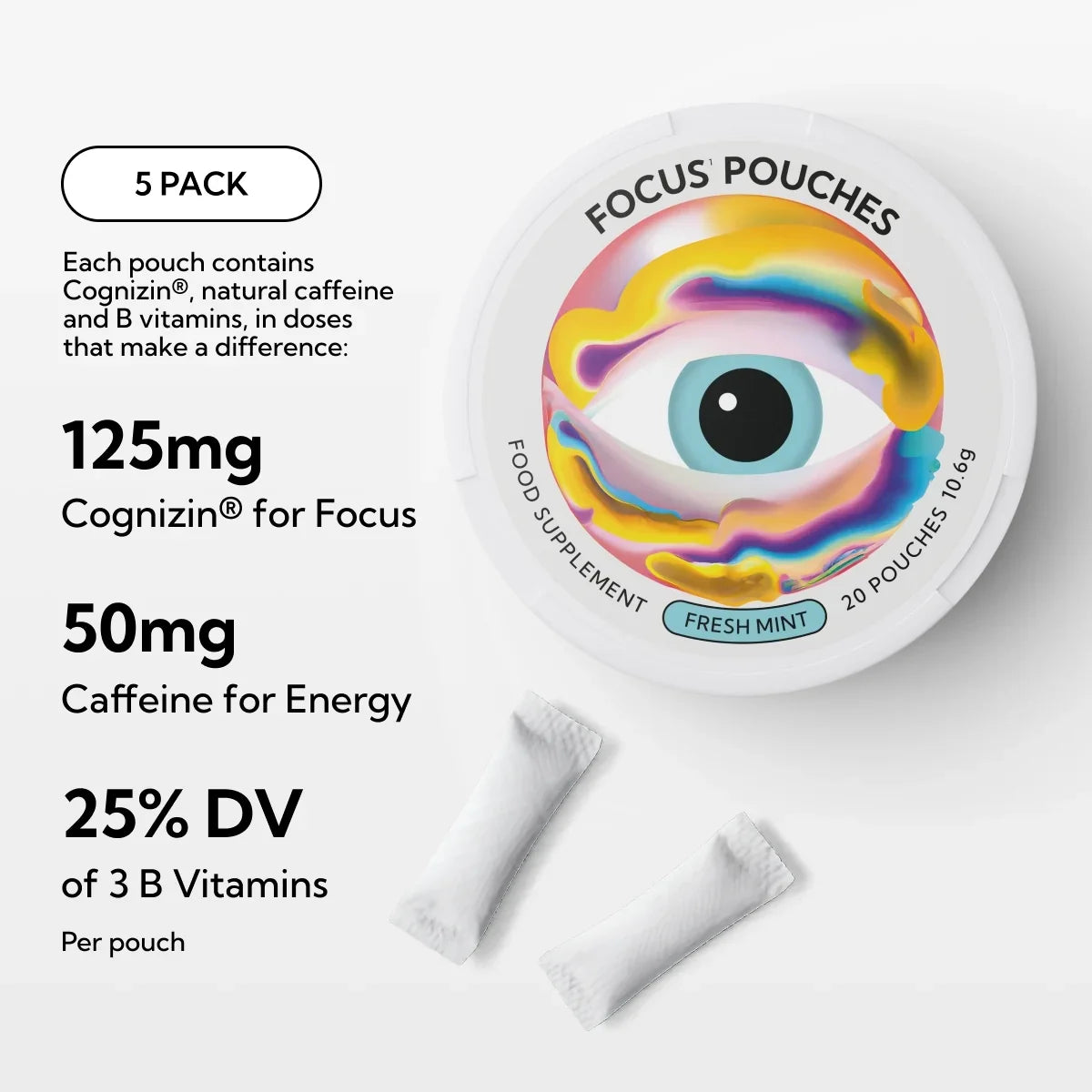 Neutonic Focus Pouches - Fresh Mint