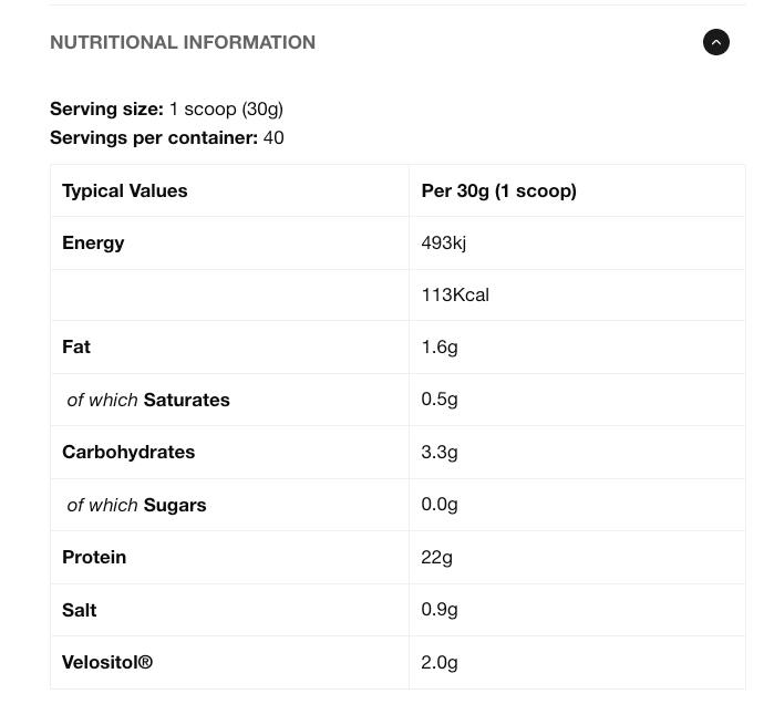 Strom - NiHPRO Hydrolysed Protein Isolate 40 Servings