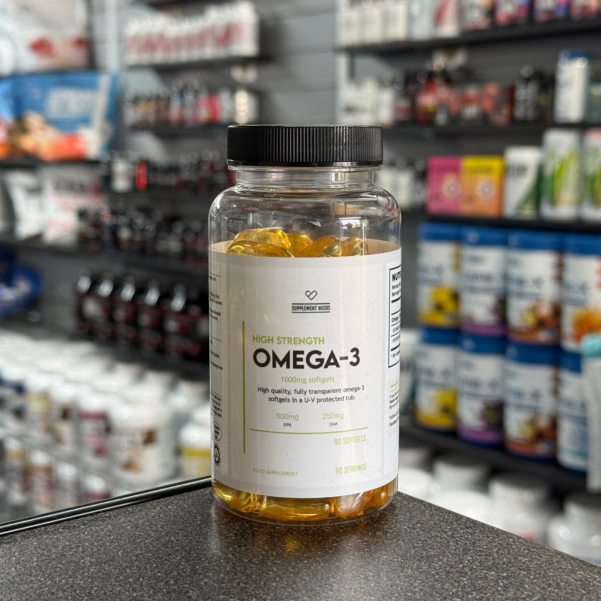 Supplement Needs Omega 3 500mg EPA + 250mg DHA - 90 Softgels