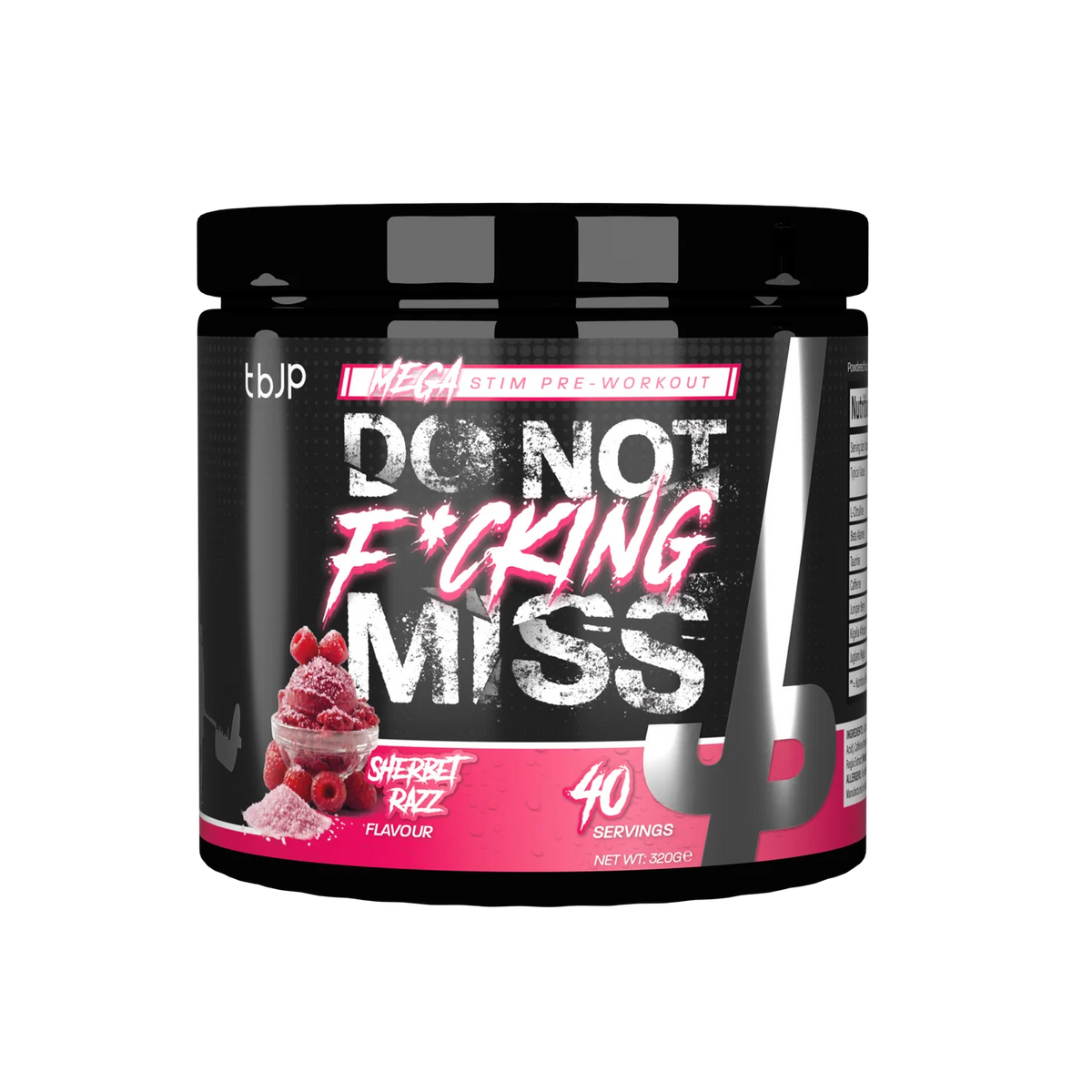 tbJP DNFM Pre-Workout – 20 Full / 40 Servings