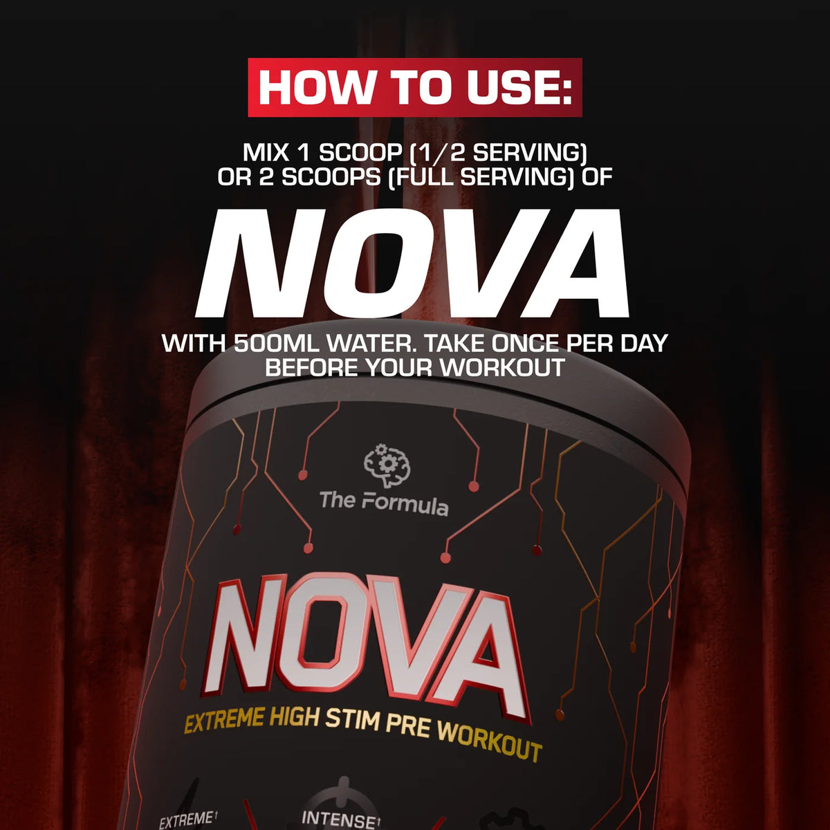 The Formula NOVA Extreme High-Stim Pre-Workout - 450g