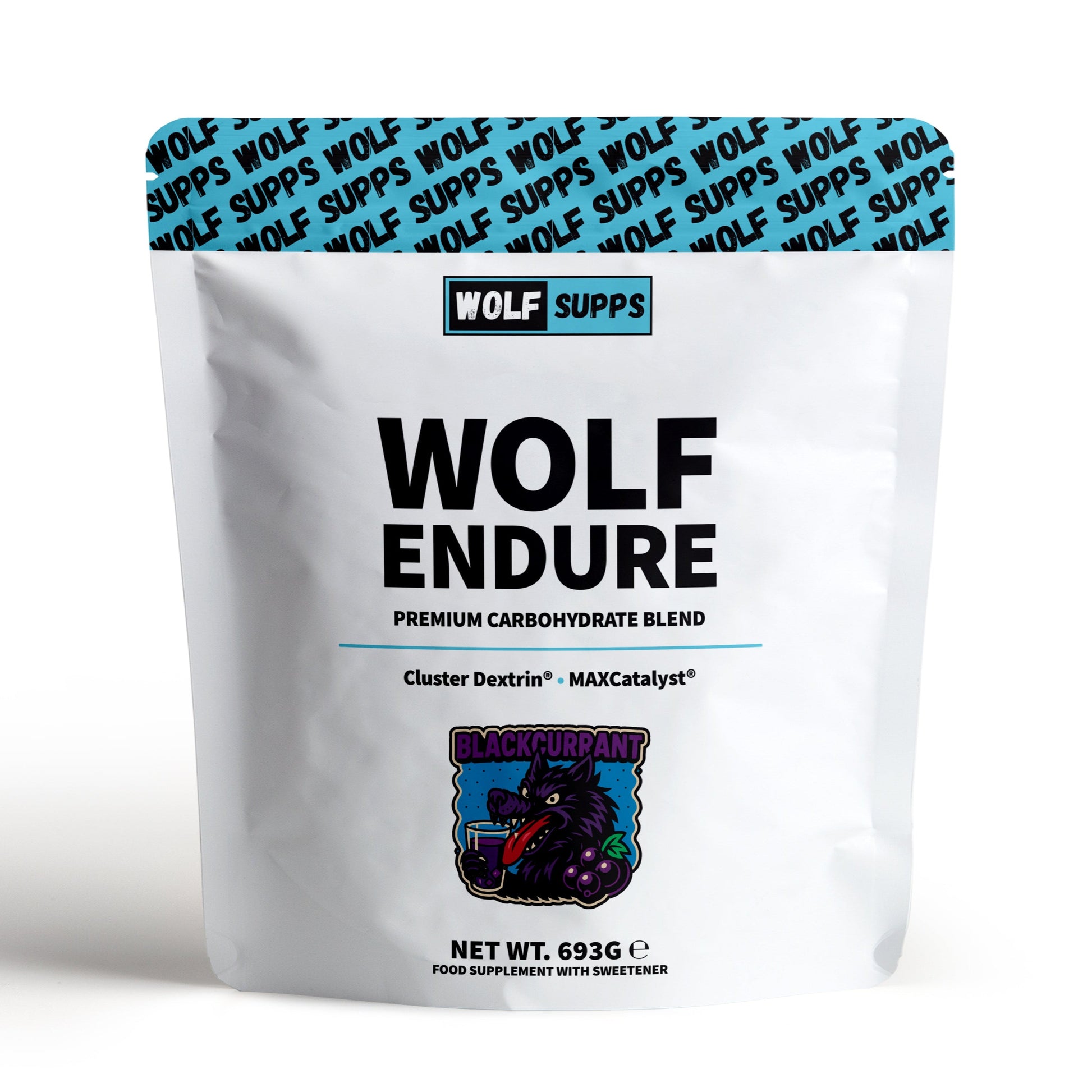 Wolf Supps Wolf Endure supplement package on a white background