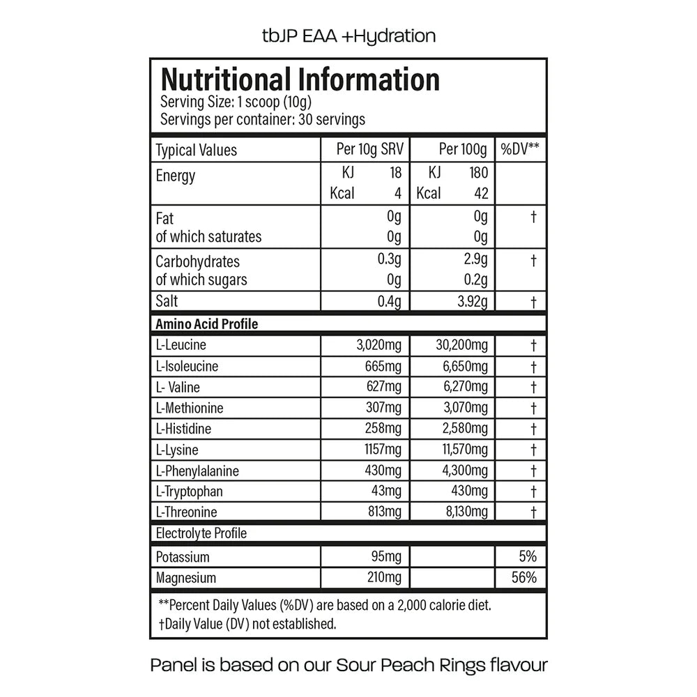 tbJP EAA + Hydration 300g - 30 Servings