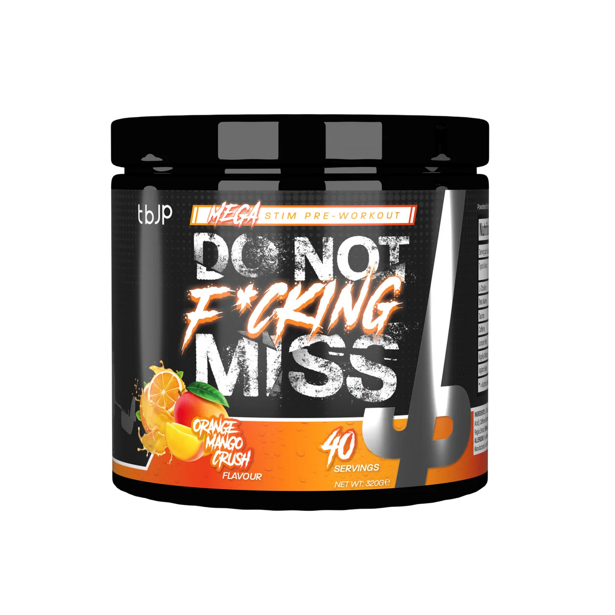 tbJP DNFM Pre-Workout – 20 Full / 40 Servings